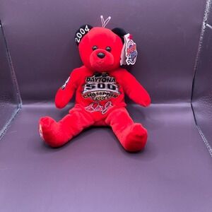 Team Speed Beans‎ Dale Earnhardt Jr. Plush Bear 2004 Daytona 500 Champion